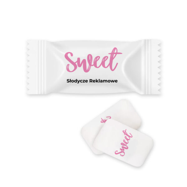 Guma do żucia bez cukru 1 szt z personalizacją, produkt reklamowy